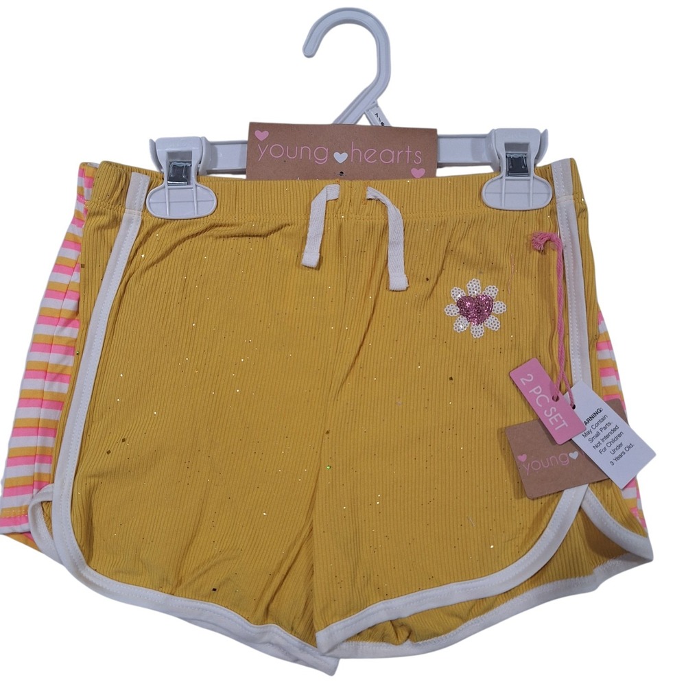 Set of‎ 2 shorts for girls size 7-8 new fashion colors